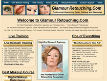 Tablet Screenshot of glamourretouching.com